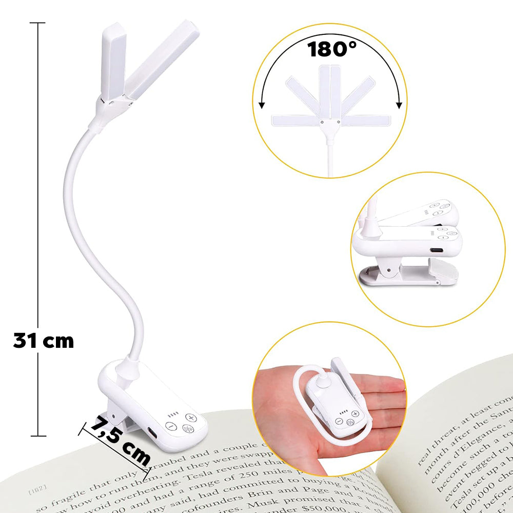 Lumeflex lámpara de lectura de doble cabezal 25 