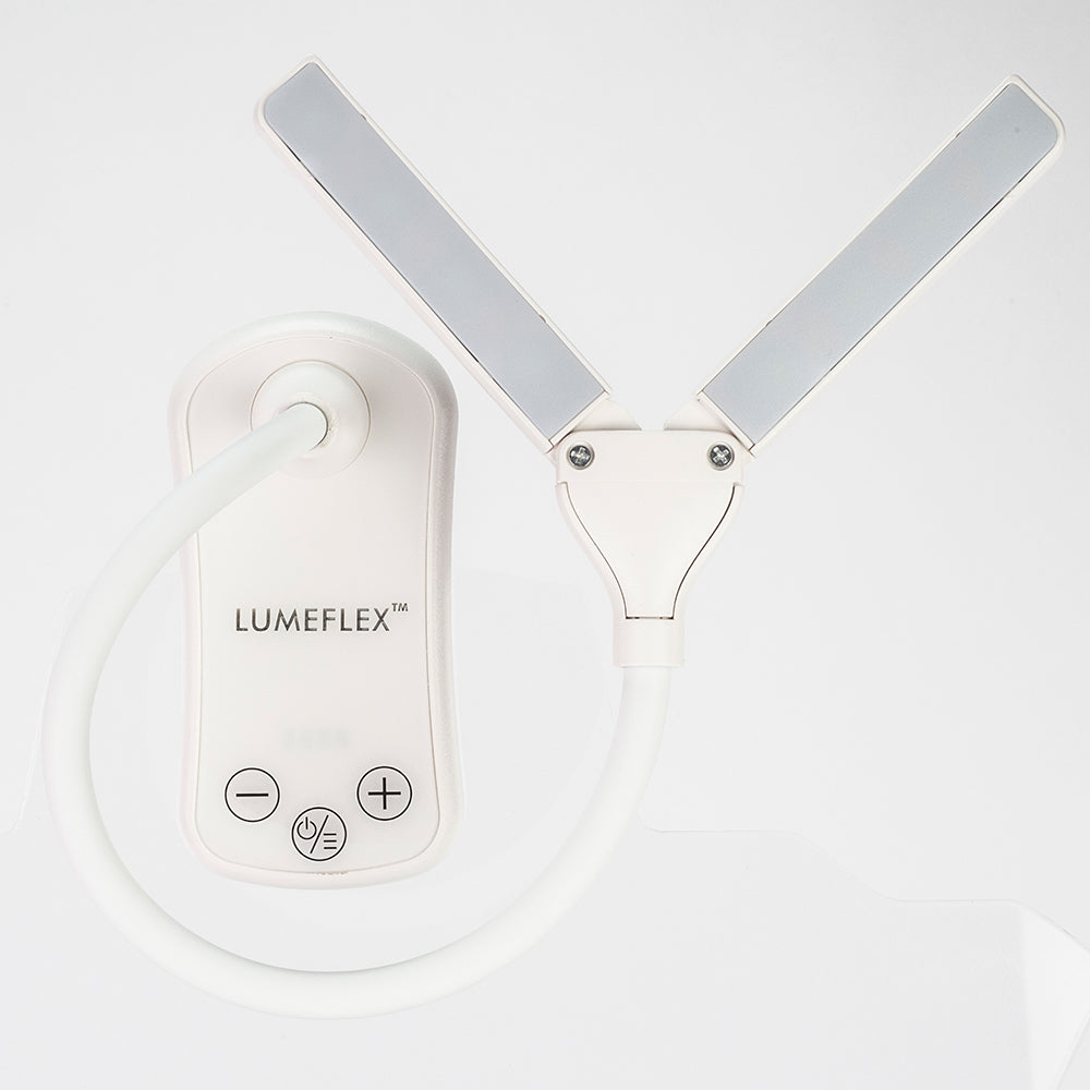 Lumeflex lámpara de lectura de doble cabezal 27 