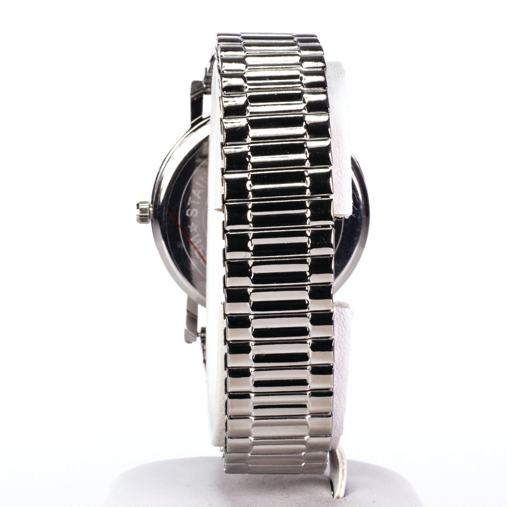 Reloj Excellenc para mujer de color plata con correa de acero inoxidable 3 