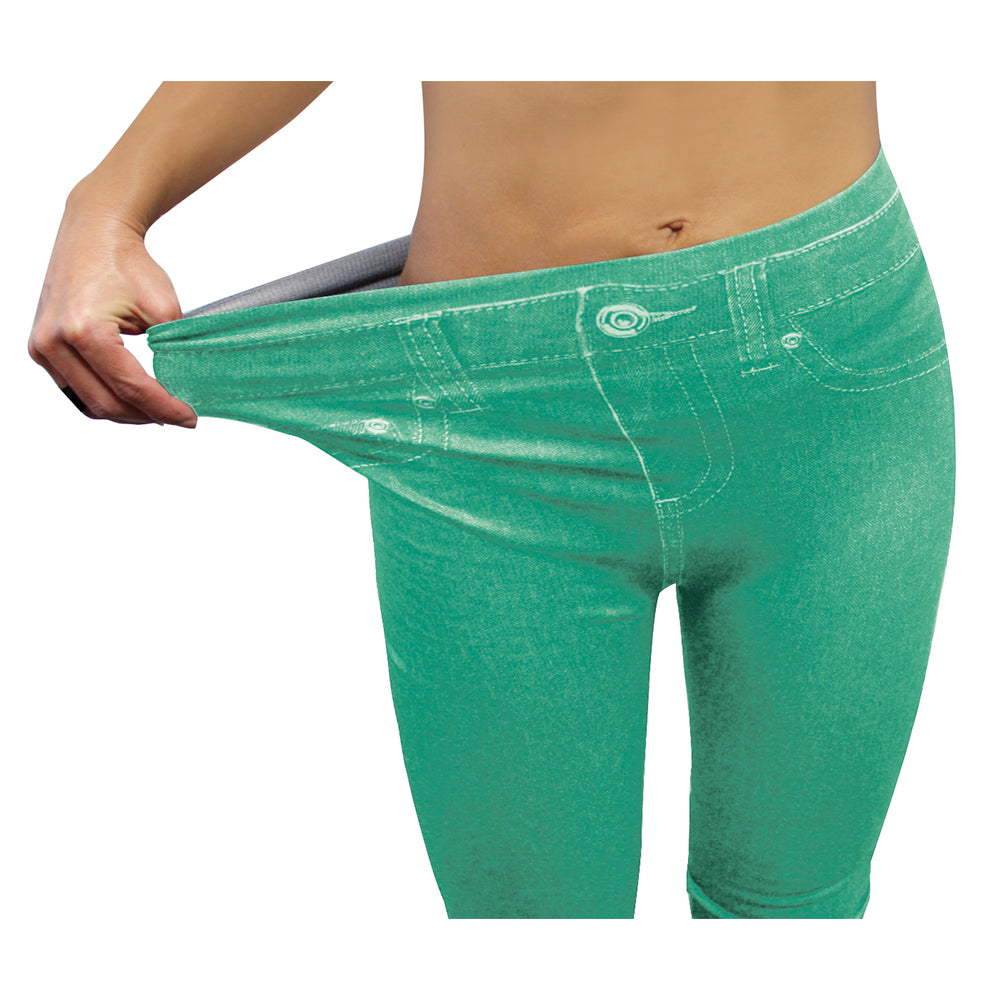 Conjunto de fajas jeggings de verano, en 3 colores: rojo, verde y marrón