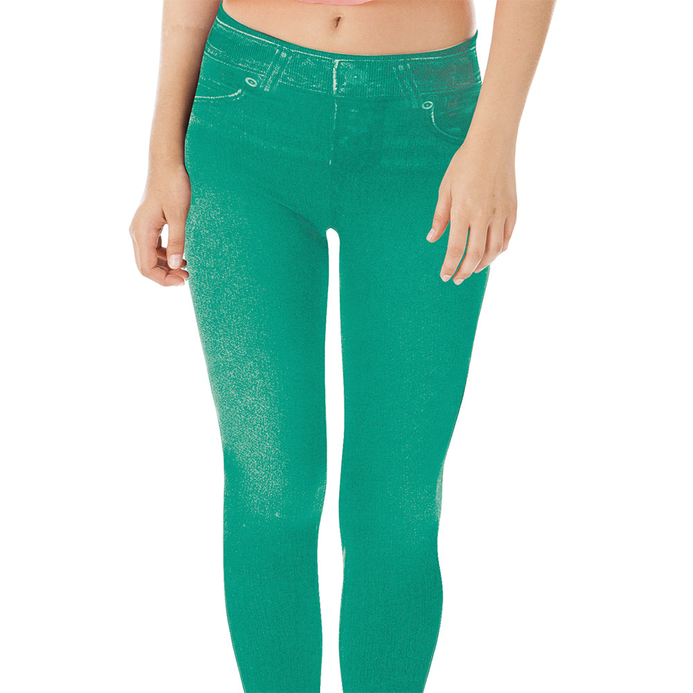 Conjunto de fajas jeggings de verano, en 3 colores: rojo, verde y marrón