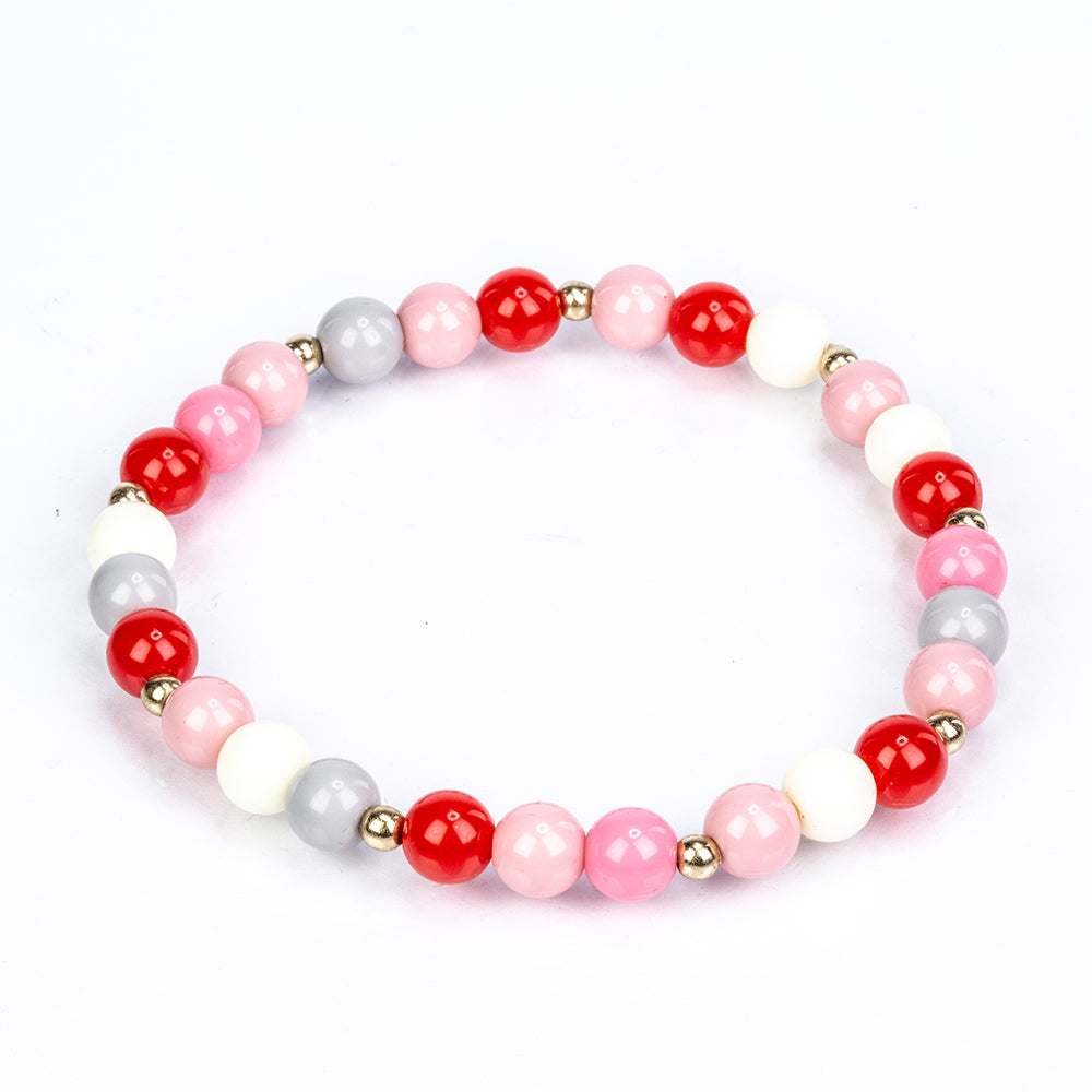 Conjunto de Aleación Bañado en Oro con Cristal Emporia® Rojo y Cristal Emporia® Blanco ( Pulsera ) 2 