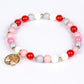 Conjunto de Aleación Bañado en Oro con Cristal Emporia® Rojo y Cristal Emporia® Blanco ( Pulsera )