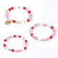 Conjunto de Aleación Bañado en Oro con Cristal Emporia® Rojo y Cristal Emporia® Blanco ( Pulsera )