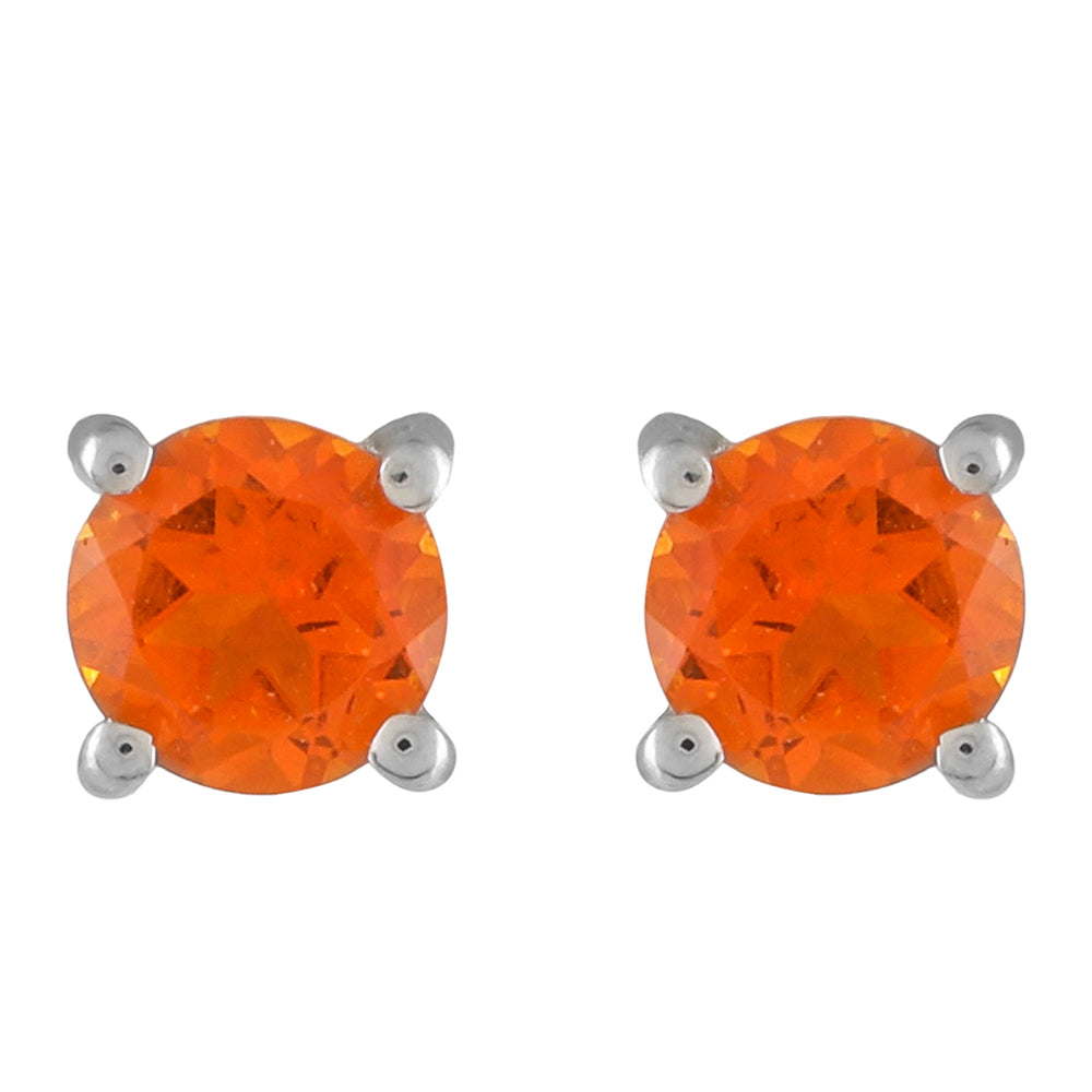 Pendientes de Plata con Cuarzo Padparadscha 1 