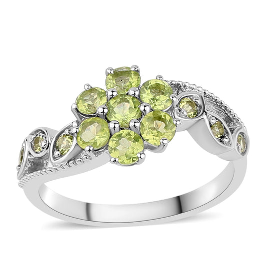 Anillo de Plata con Peridoto