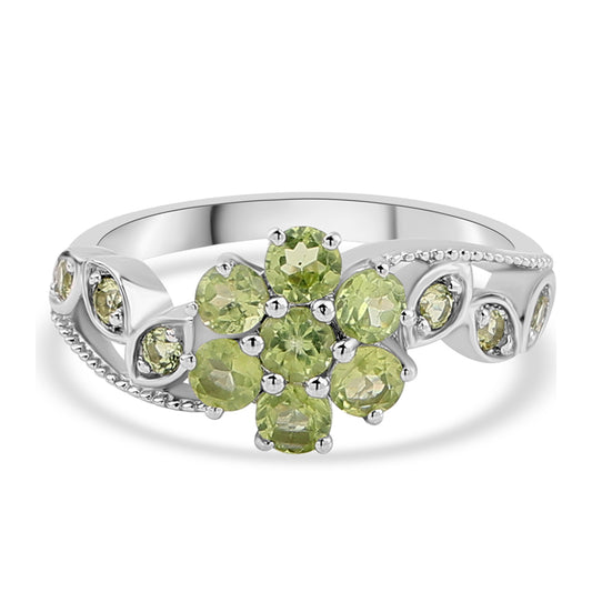 Anillo de Plata con Peridoto