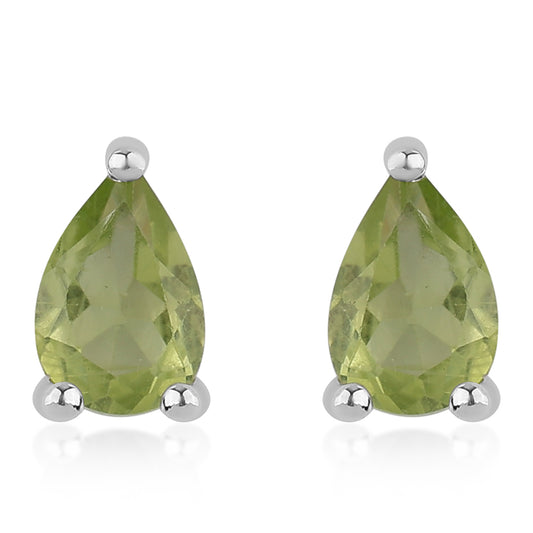 Pendientes de Plata con Peridoto