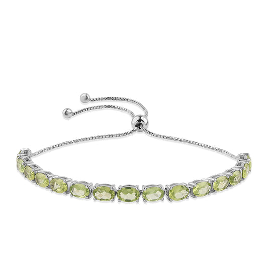 Pulsera de Plata con Peridoto