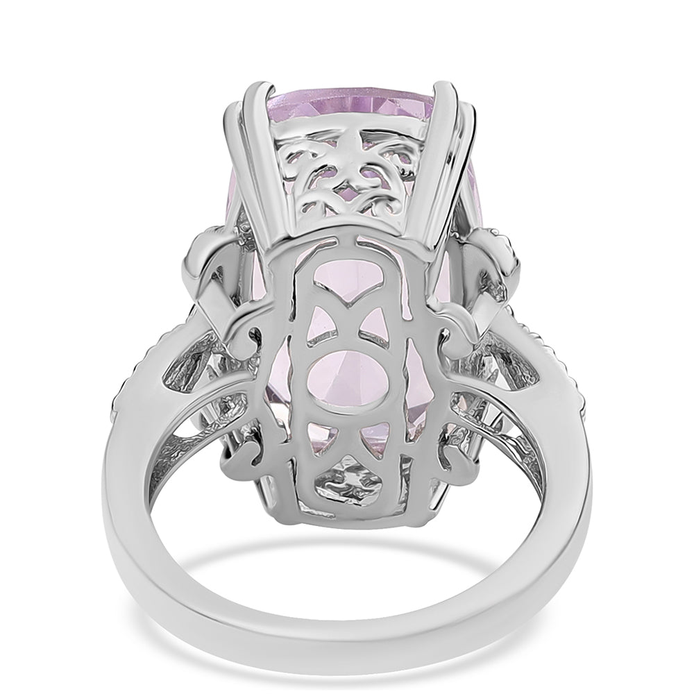 Anillo de Plata con Amatista Rosa de Francia