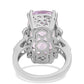 Anillo de Plata con Amatista Rosa de Francia