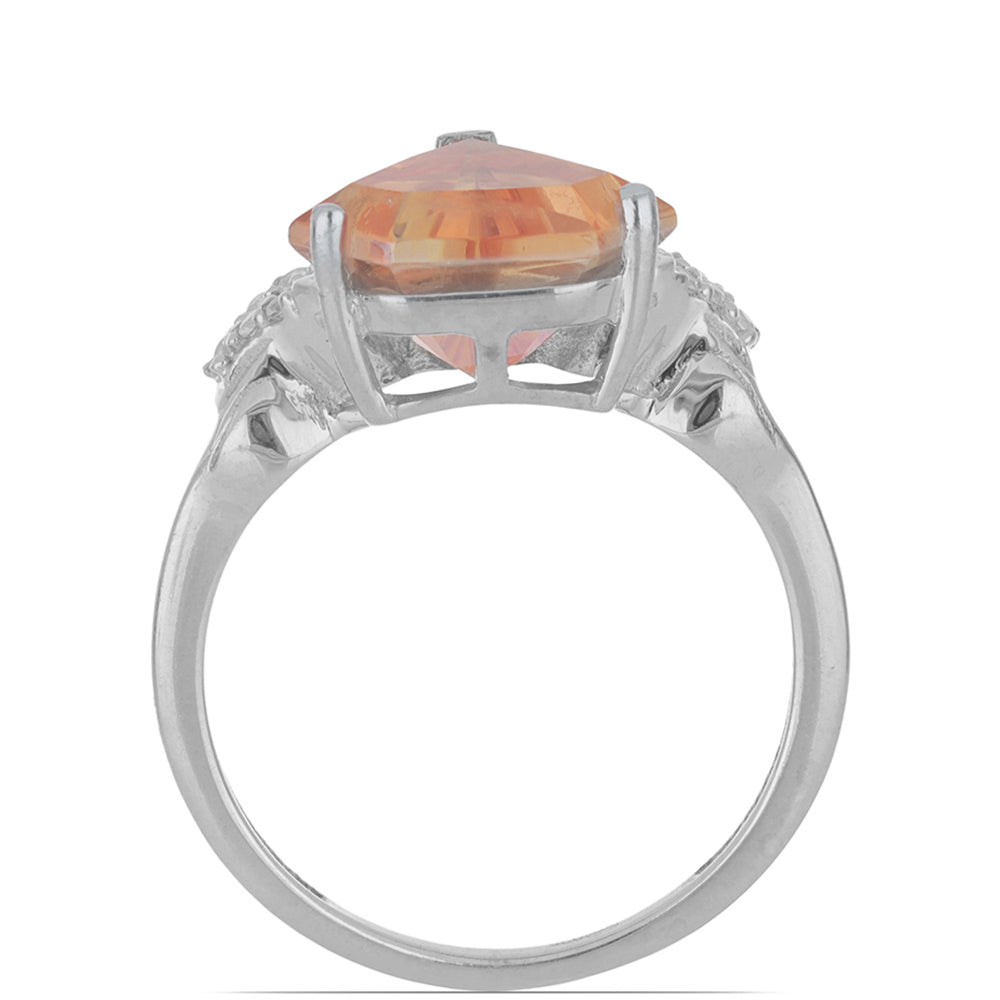 Anillo de Plata con Cuarzo Padparadscha 3 