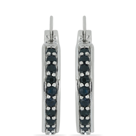 Pendientes de Plata con Zafiro Azul Rosebery