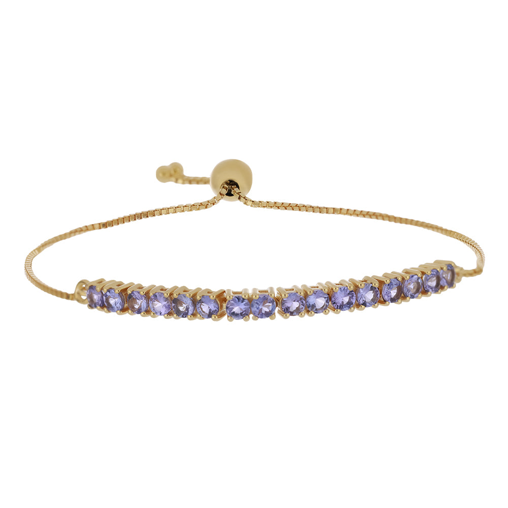 Pulsera de Oro 9K con Tanzanita AAA