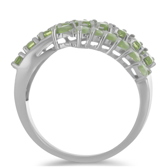 Anillo de Plata con Peridoto de Changbai