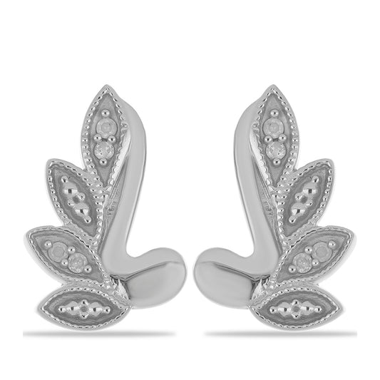 Pendientes de Plata con Diamante blanco