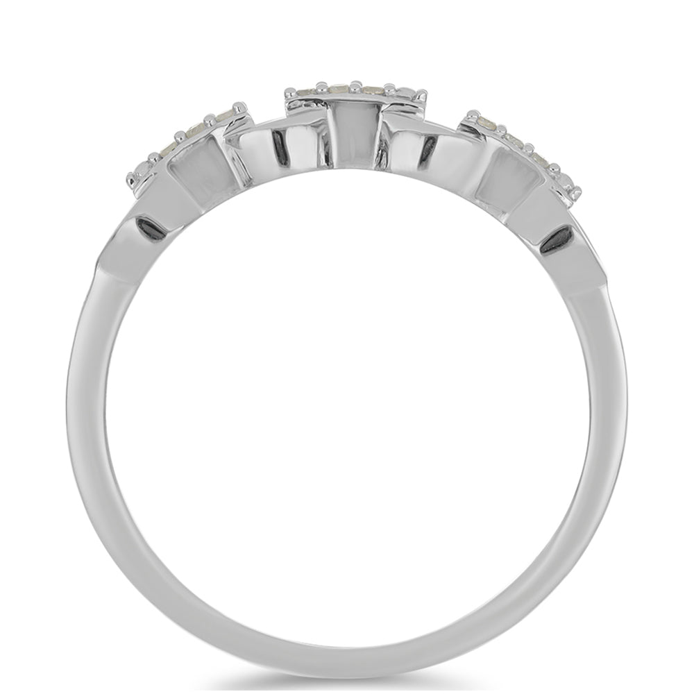 Anillo de Plata con Diamante blanco