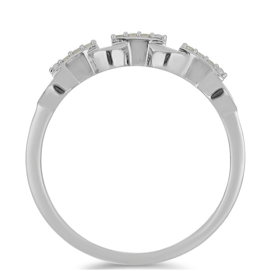 Anillo de Plata con Diamante blanco