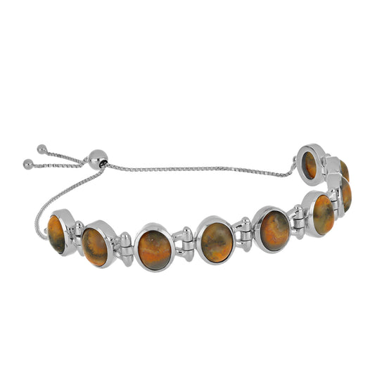 Pulsera de Plata con Jasper de Bumble Bee