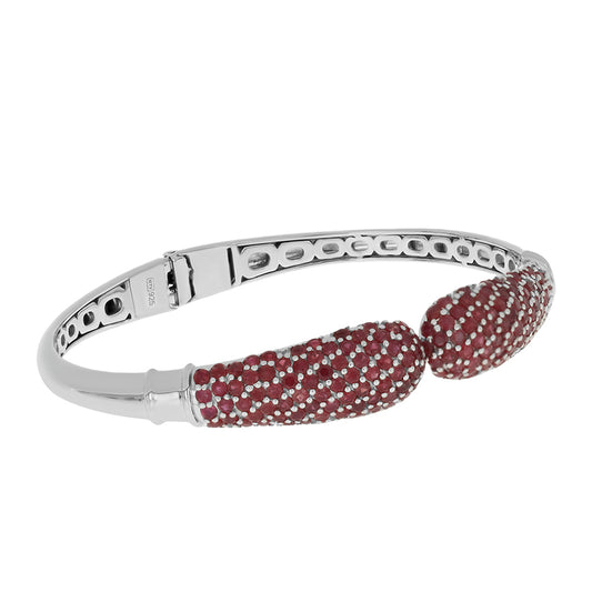 Brazalete de Plata con Rubí de Madagascar