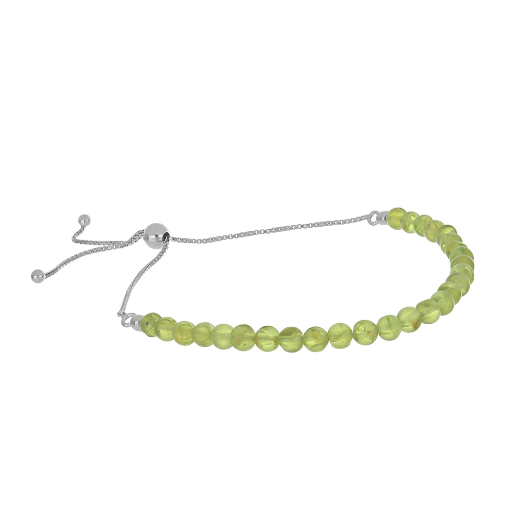 Pulsera de Plata con Peridoto de Changbai