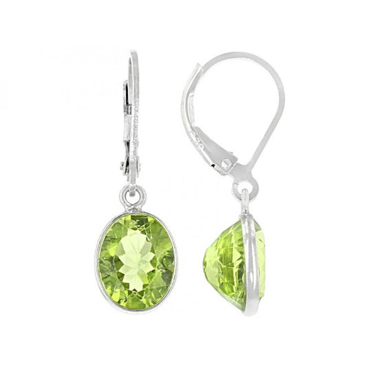 Pendientes de Plata con Peridoto de Changbai