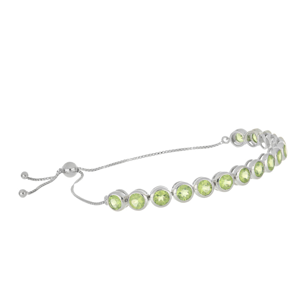 Pulsera de Plata con Peridoto de Changbai 1 