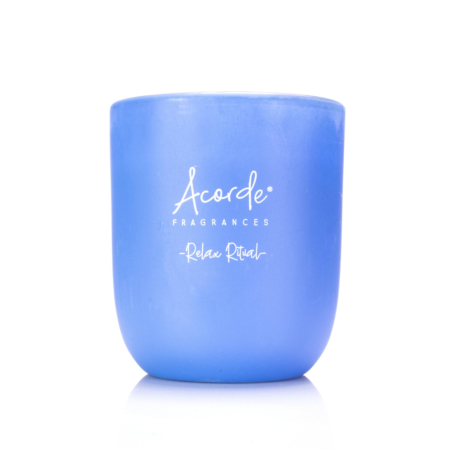 Candle Relax Ritual Glass Blue (7 x 8 x 7 cm)