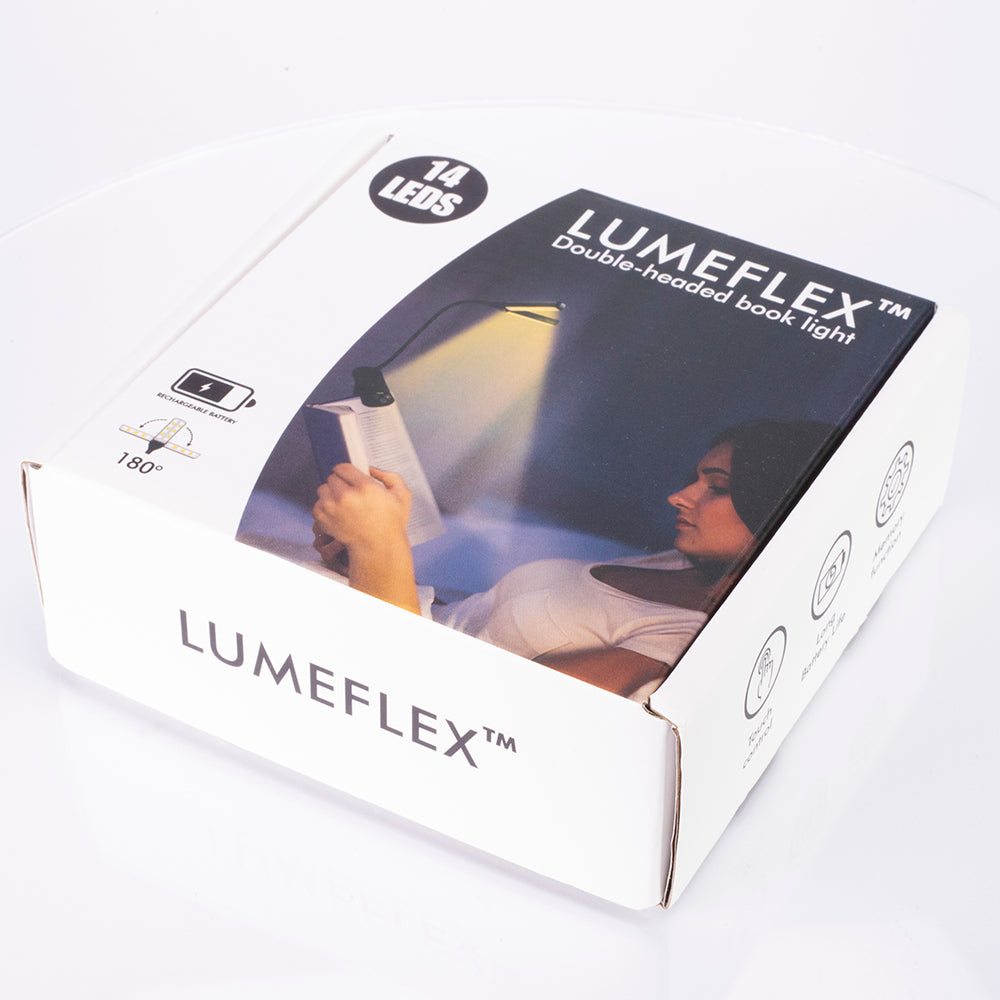 Lumeflex lámpara de lectura de doble cabezal 12 