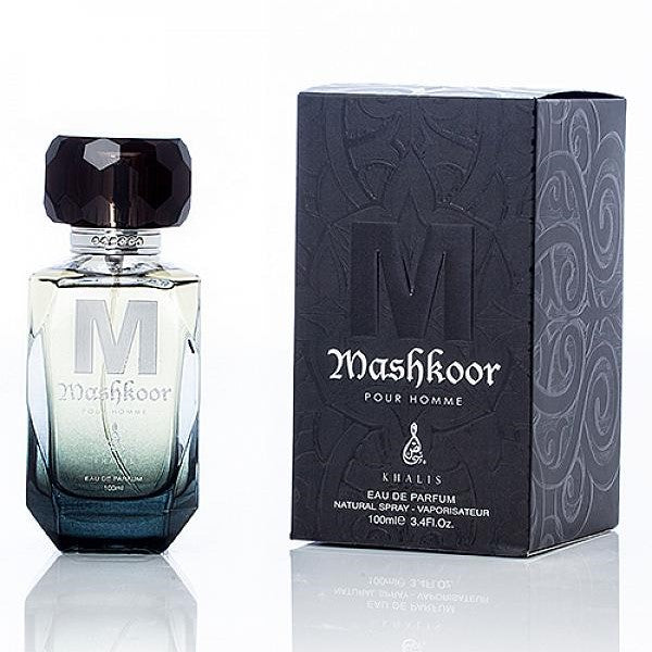 100 ml Eau de Perfume MASHKOOR Fragancia de cuero amaderado picante para hombres