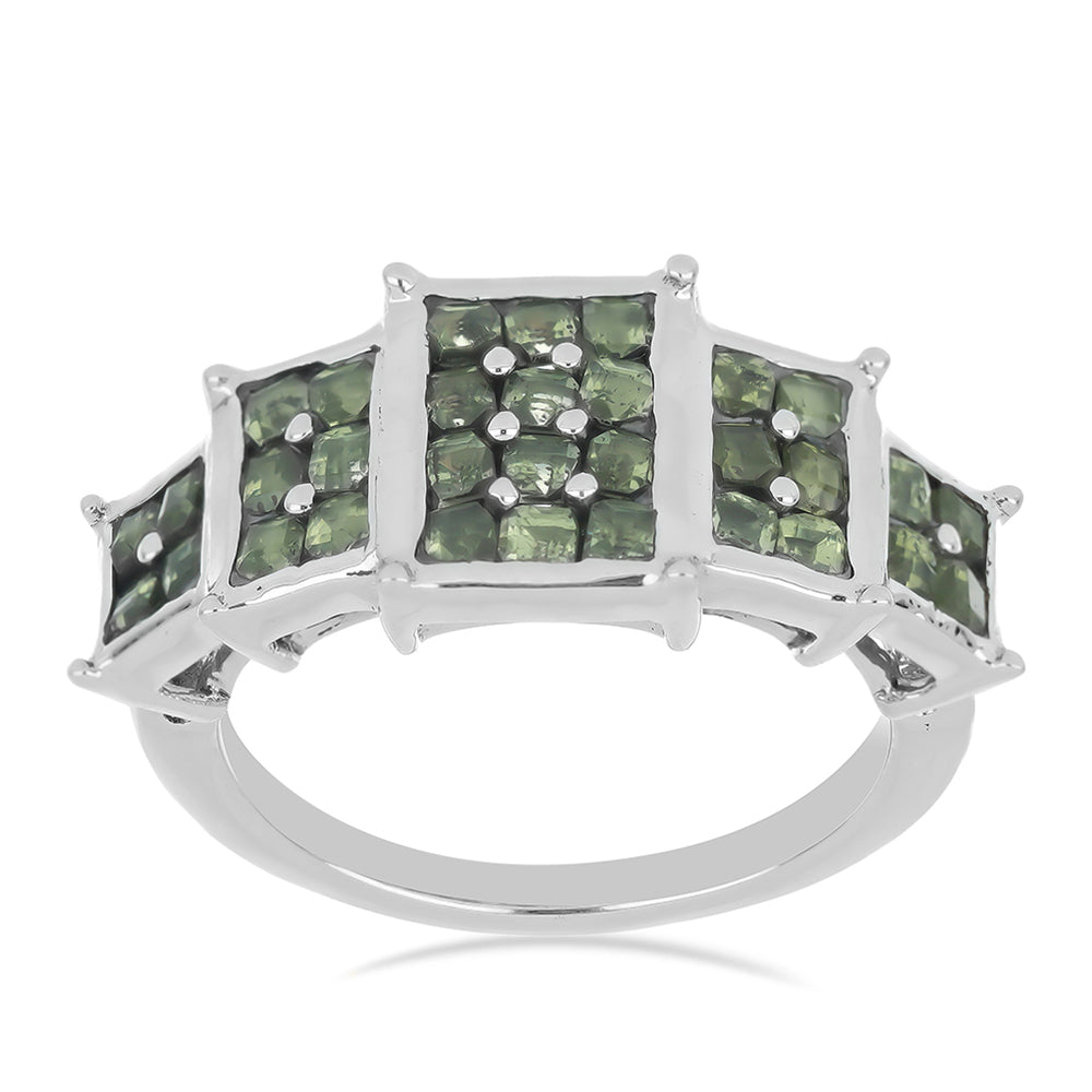 Anillo de Plata con Peridoto de Changbai 3 