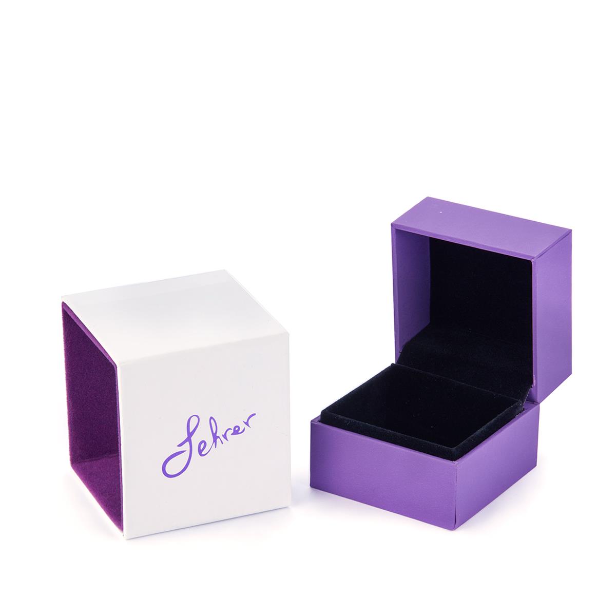 Caja para anillos Gemporia - púrpura